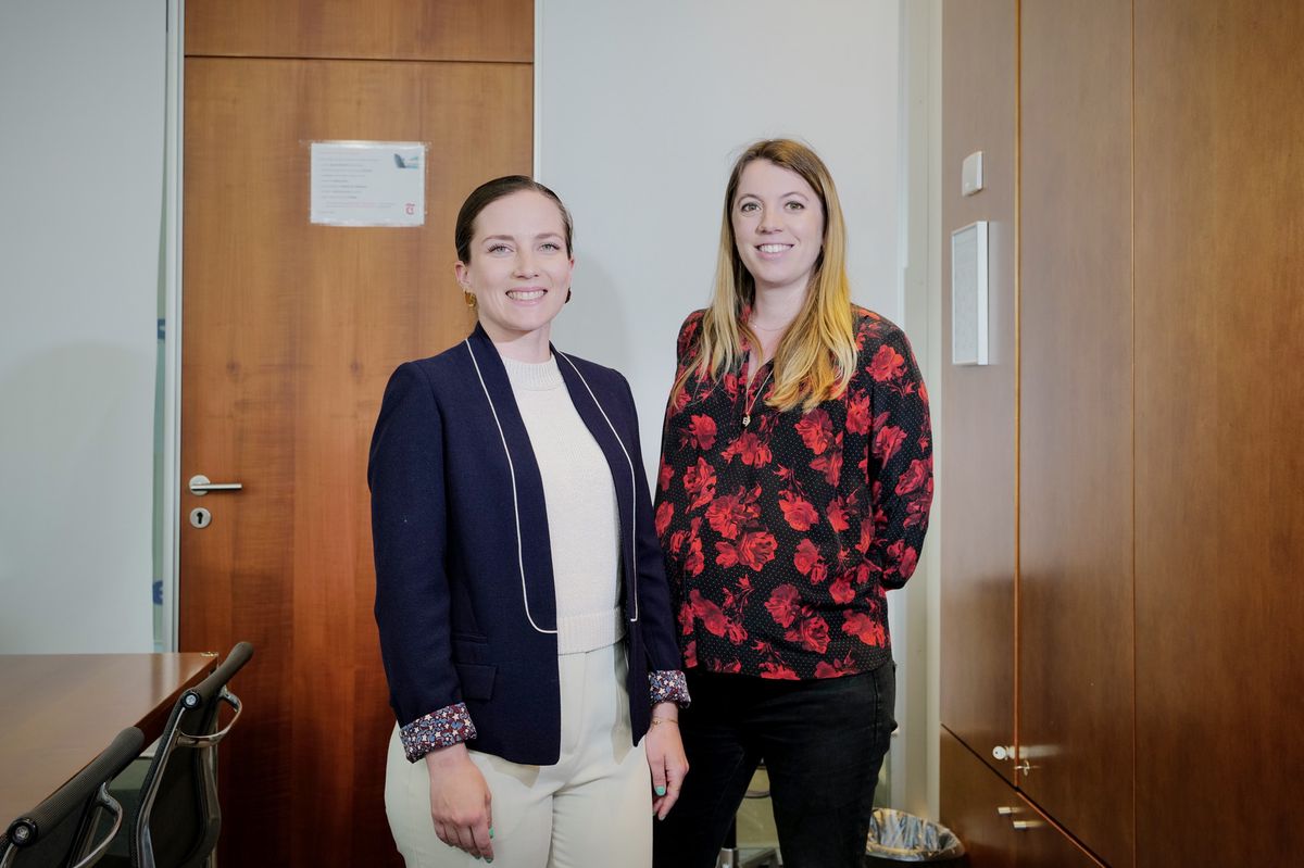 Genève, le 21 mai 2024. TdG: Rencontre et débat avec Diane Barbier-Mueller (PLR) et Amanda Ojalvo (PS) pour un face-à-face.