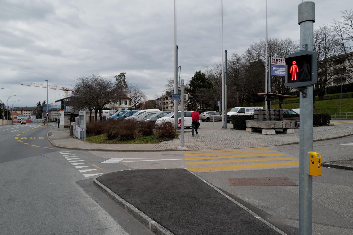 La place de Carantec, au Grand-Saconnex, a nécessité un projet d'aménagement pour l'arrivée du tram.