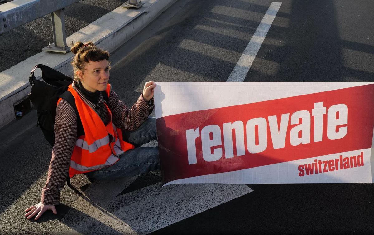 Jahreswechsel mit Cécile Bessire Sie klebt sich fürs Klima auf die