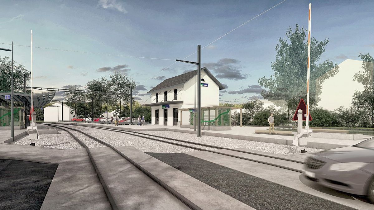 Ligne BièreMogres La gare de Yens va subir sa métamorphose 24 heures